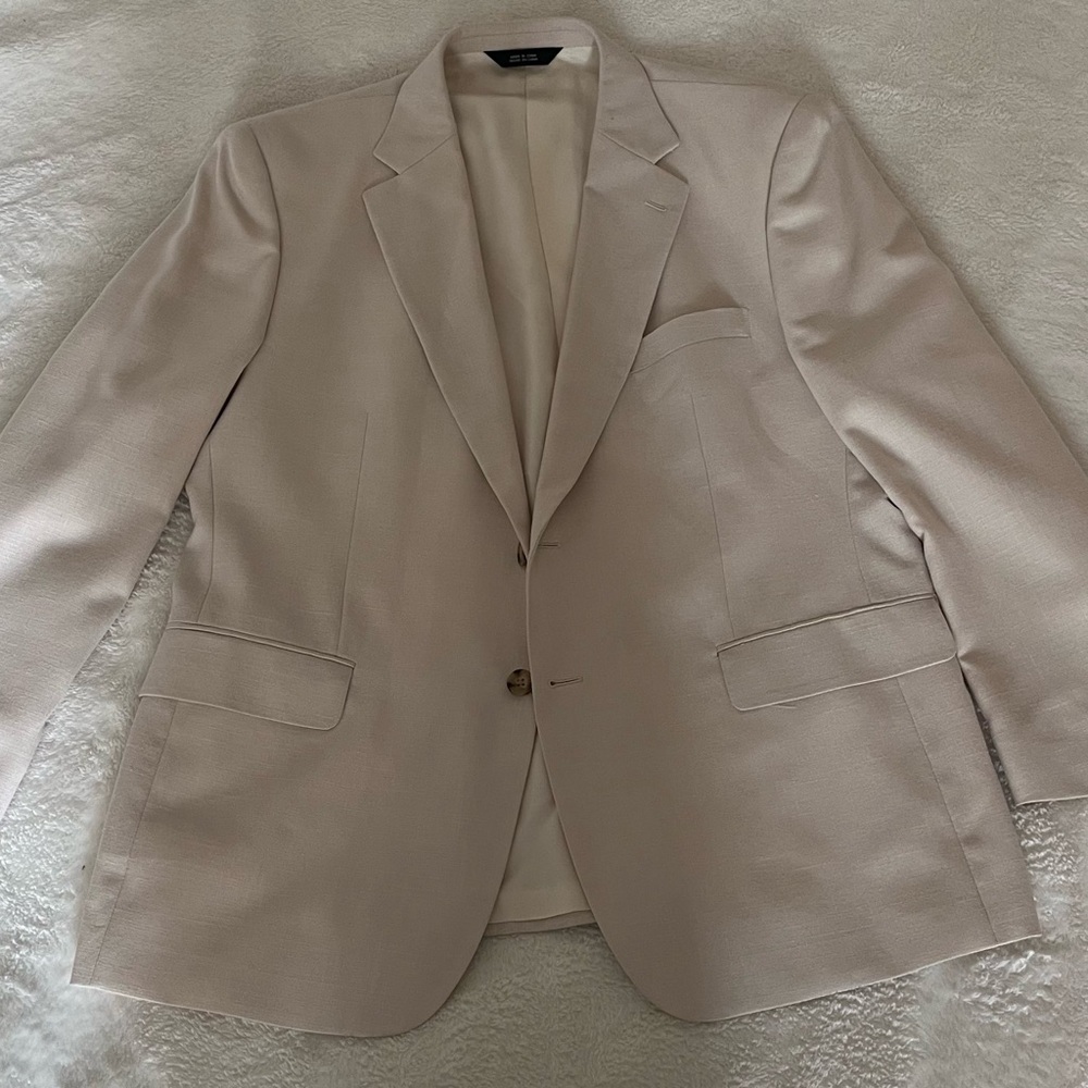 Stafford Men's Beige Blazer EUC 44S